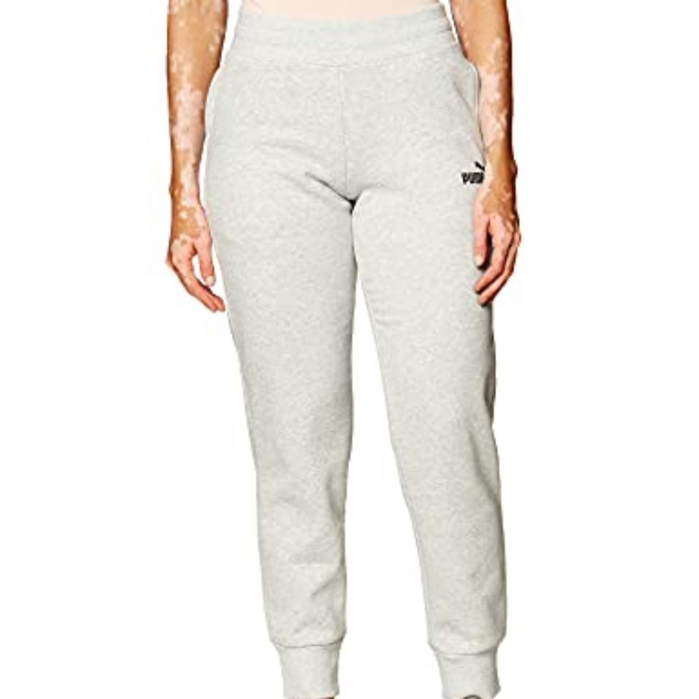 PUMA Women's Plus Size Essentials Fleece Sweatpants, Black, 2X